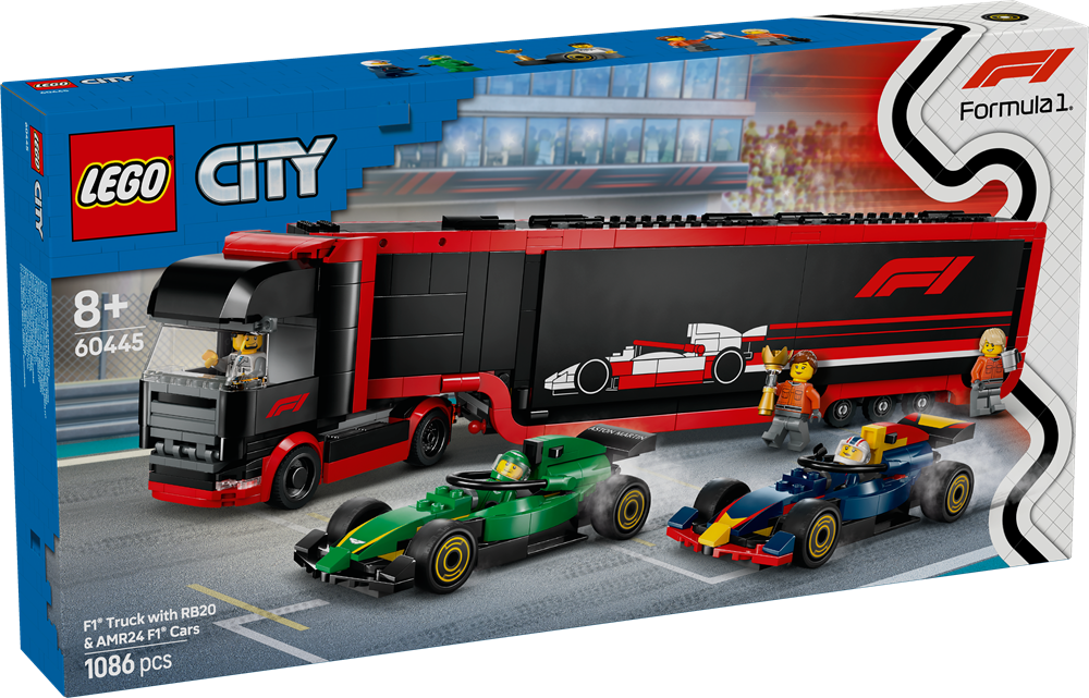 LEGO LEGO CITY AUTOTRASPORTATORE F1® CON MONOPOSTO RB20 E AMR24 F1® 60445