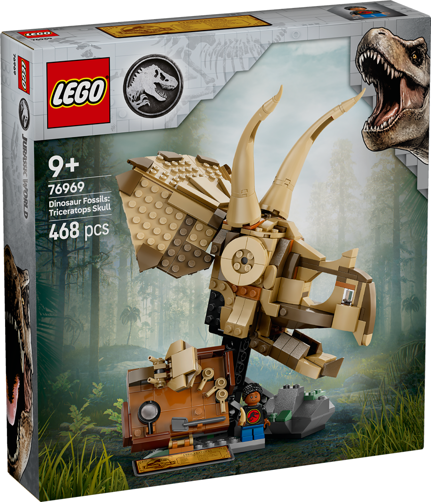 LEGO JURASSIC WORLD FOSSILI DI DINOSAURO: TESCHIO DI TRICERATOPO 76969