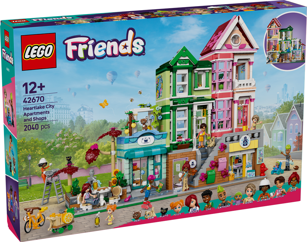 LEGO LEGO FRIENDS APPARTAMENTI E NEGOZI DI HEARTLAKE CITY 42670