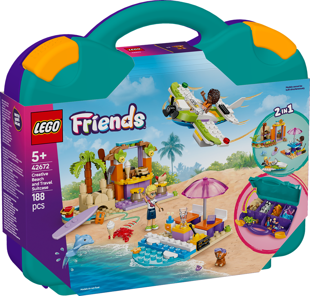 LEGO LEGO FRIENDS VALIGIA CREATIVA DA SPIAGGIA E DA VIAGGIO 42672