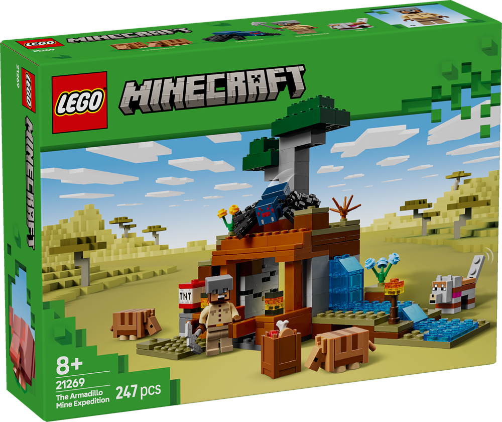 LEGO MINECRAFT SPEDIZIONE NELLA MINIERA DELL’ARMADILLO 21269
