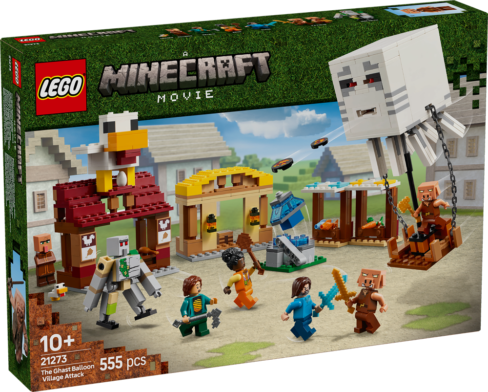 LEGO MINECRAFT ATTACCO AL VILLAGGIO DEL GHAST-PALLONE 21273