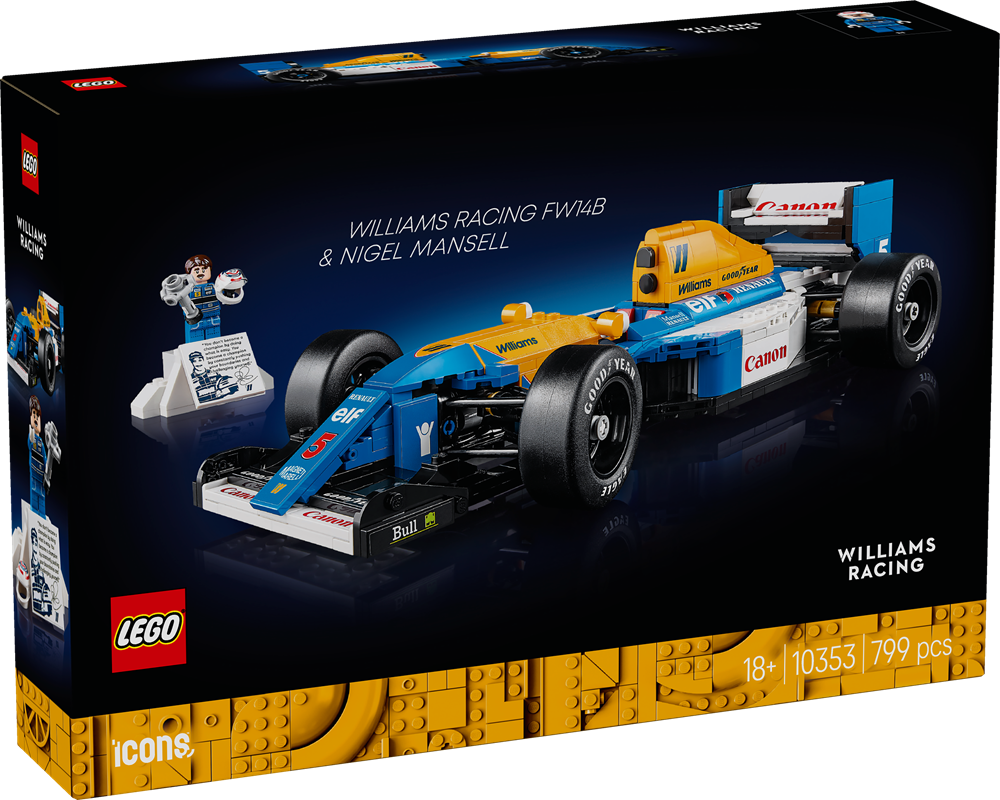 LEGO ICONS WILLIAMS RACING FW14B E NIGEL MANSELL 10353