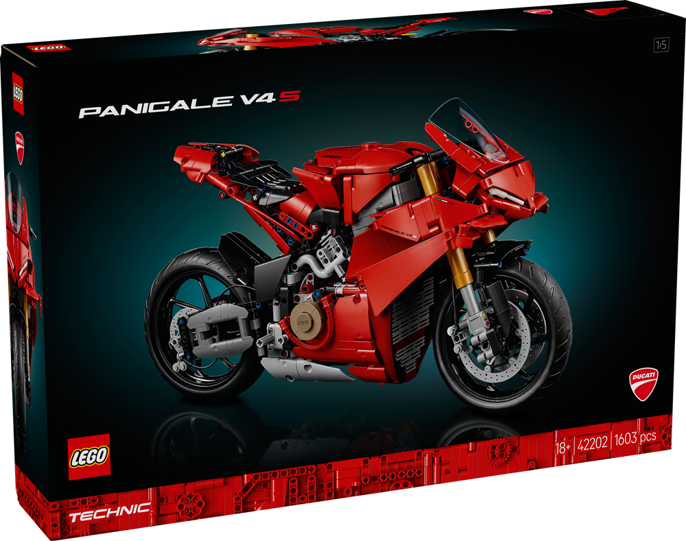 LEGO TECHNIC MOTOCICLETTA DUCATI PANIGALE V4 S 42202