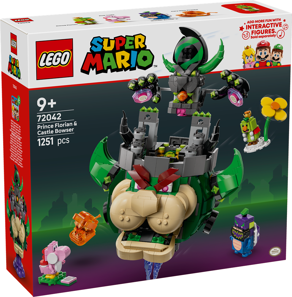 LEGO SUPER MARIO PRINCIPE FLORIAN E BOWSER CASTELLO 72042
