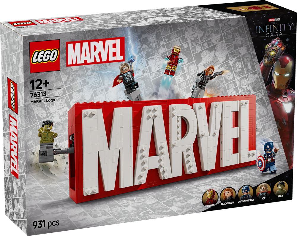 LEGO SUPER HEROES LOGO E MINIFIGURE MARVEL 76313