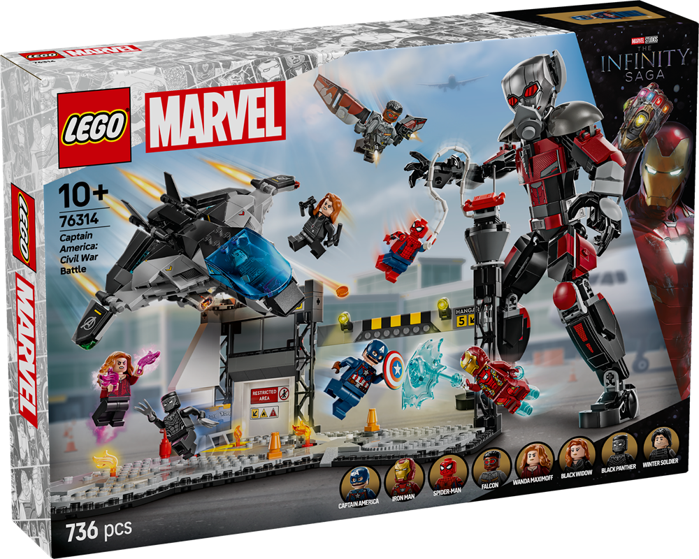 LEGO SUPER HEROES AZIONE DI BATTAGLIA CAPTAIN AMERICA: CIVIL WAR 76314