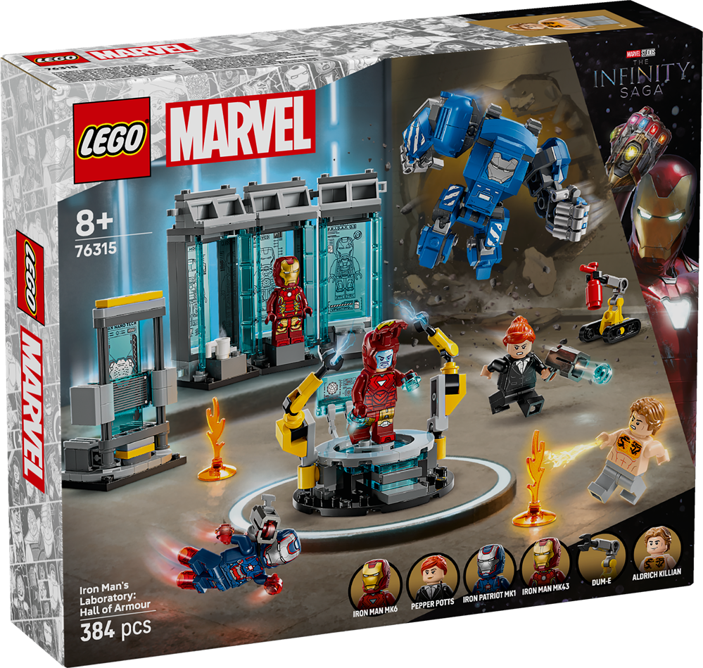 LEGO SUPER HEROES LABORATORIO DI IRON MAN: SALA DELLE ARMATURE 76315