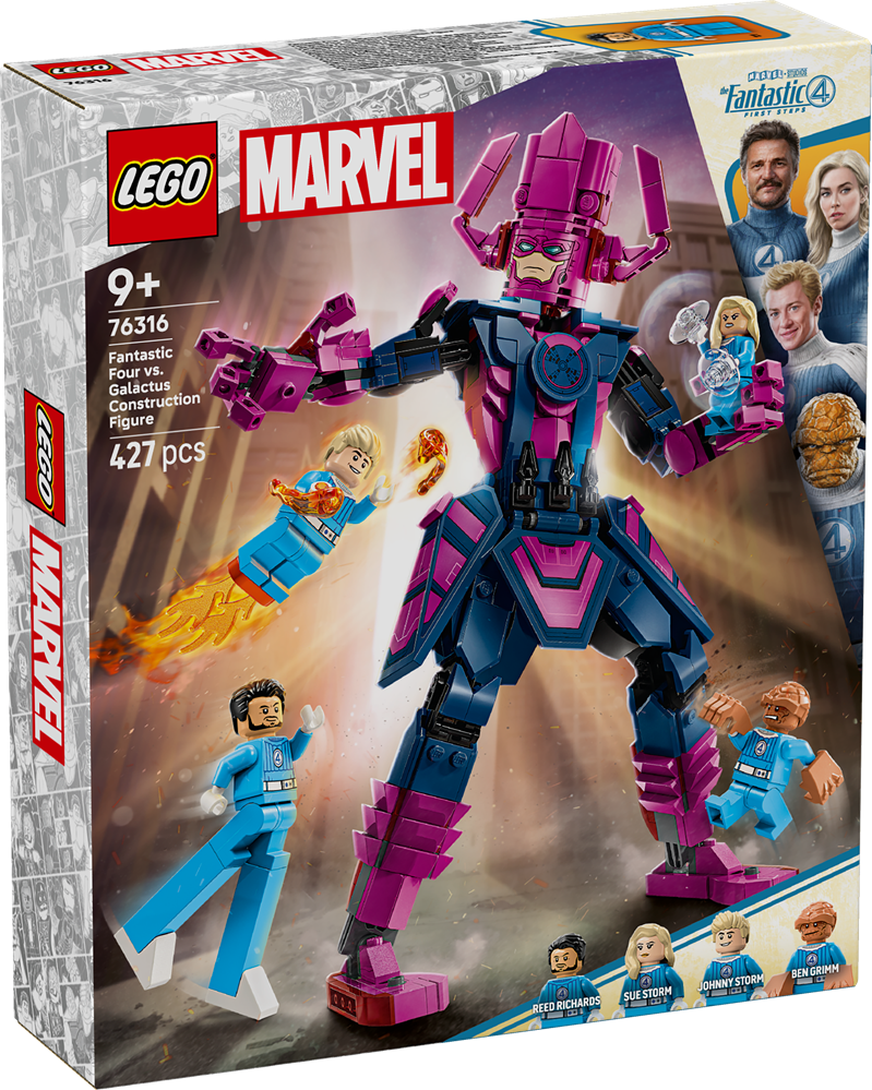 LEGO SUPER HEROES FANTASTICI QUATTRO CONTRO PERSONAGGIO COSTRUIBILE DI GALACTUS 76316