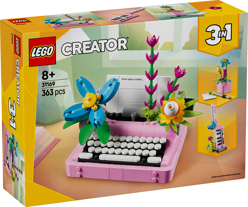 LEGO LEGO CREATOR MACCHINA DA SCRIVERE CON FIORI 31169