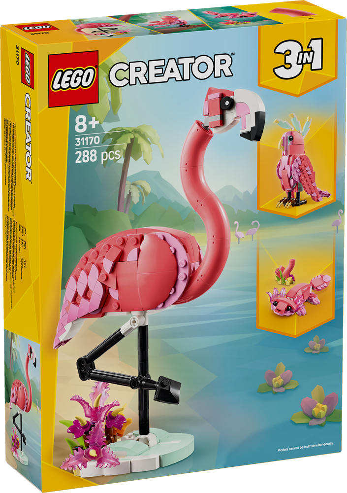 LEGO LEGO CREATOR ANIMALI SELVATICI: FENICOTTERO ROSA 31170