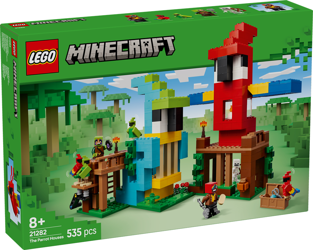 LEGO MINECRAFT LE CASE PAPPAGALLO 21282