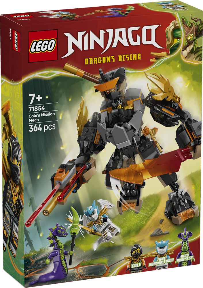 LEGO NINJAGO MECH DELLA MISSIONE DI COLE E DRAGO ZANE 71854