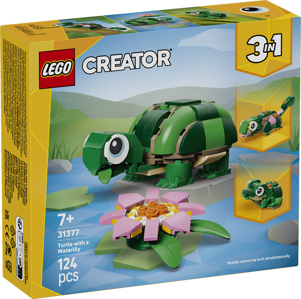LEGO LEGO CREATOR TARTARUGA CON FIORE DI NINFEA 31377