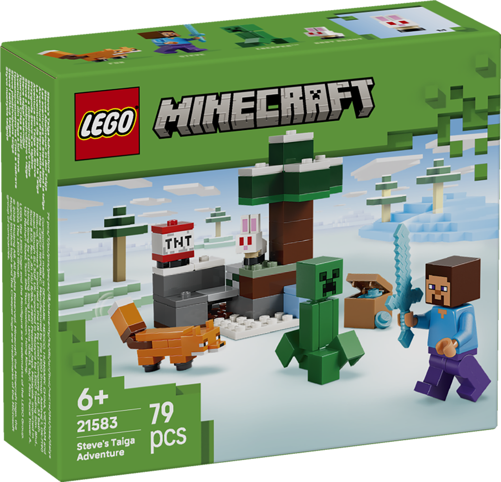 LEGO MINECRAFT AVVENTURA DI STEVE NELLA TAIGA 21583