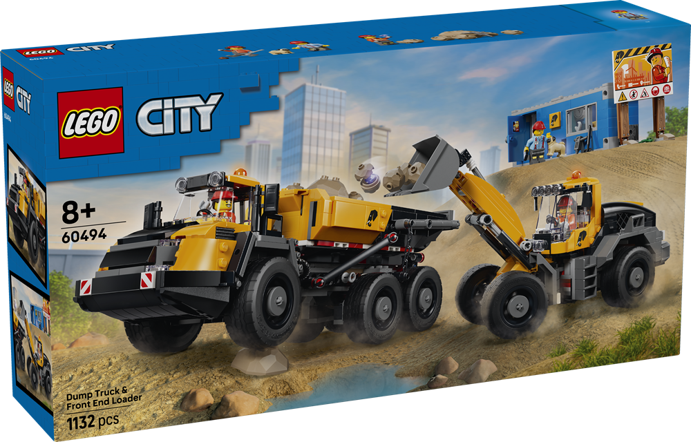 LEGO CITY CAMION RIBALTABILE E PALA MECCANICA 60494