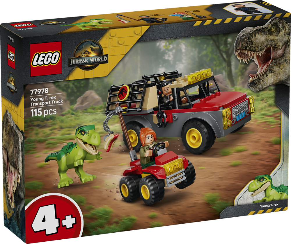 LEGO JURASSIC WORLD CAMION DA TRASPORTO PER IL GIOVANE T. REX 77978