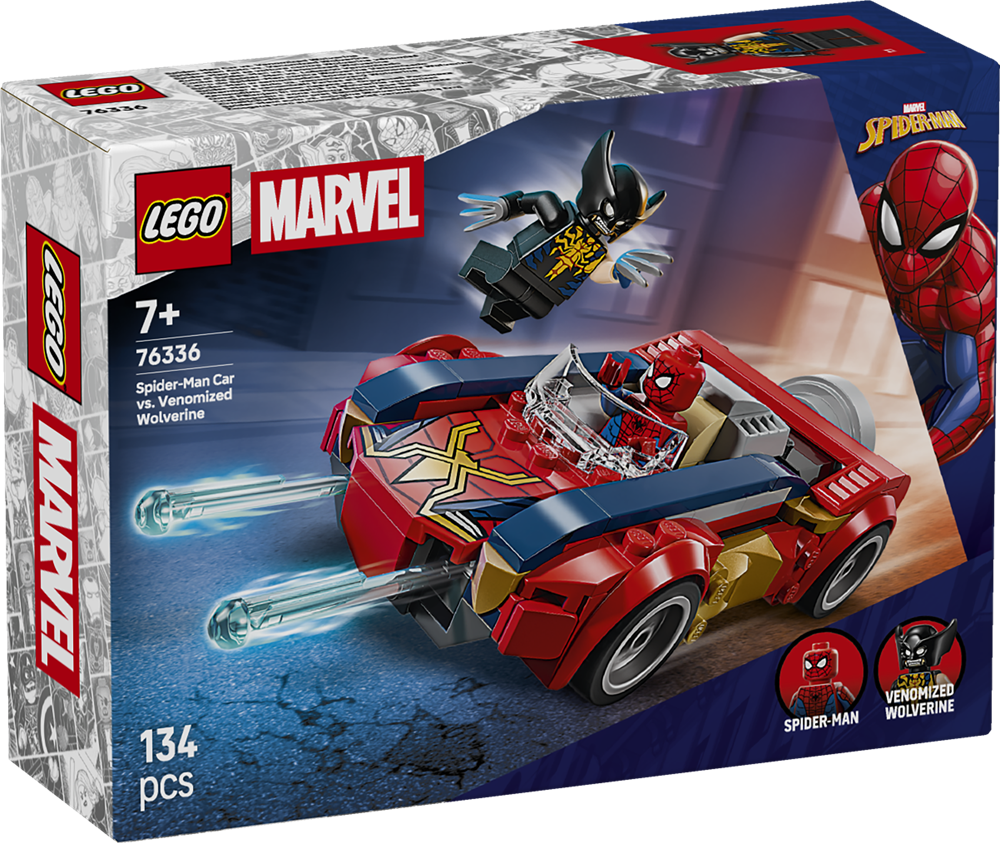LEGO SUPER HEROES AUTO DI SPIDER-MAN VS. VENOMIZED WOLVERINE 76336