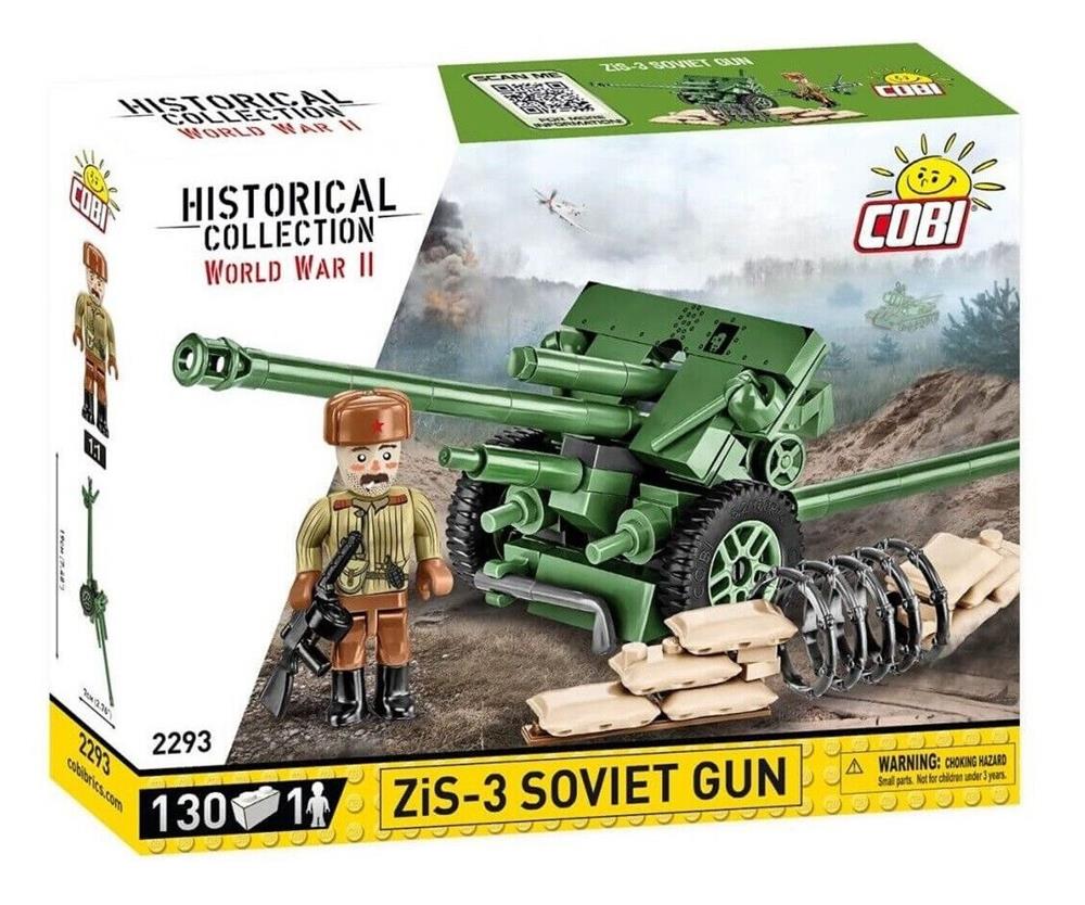 COBI HISTORICAL COLLECTION WWII CANNONE DI DIVISIONE ZIS-3 76 MM M1942 2293