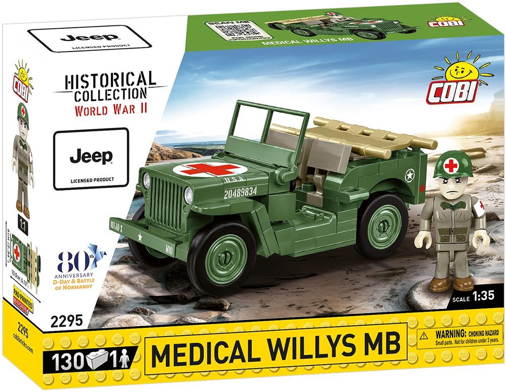 COBI HISTORICAL COLLECTION WWII MEDICAL WILLYS MB 2295