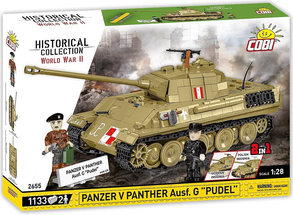 COBI HISTORICAL COLLECTION WWII PANZER V PANTHER AUSF. SOL ''PUDEL'' 2655