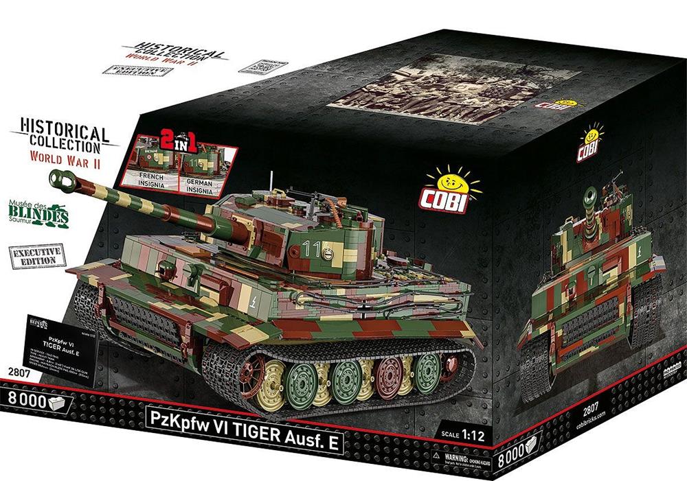 COBI HISTORICAL COLLECTION WWII PZKPFW VI TIGER AUSF. E - EXECUTIVE EDITION 2807