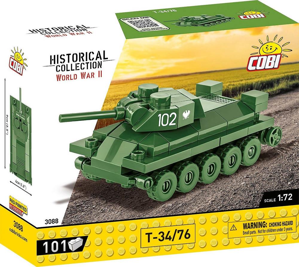 COBI HISTORICAL COLLECTION WWII T-34/76 3088
