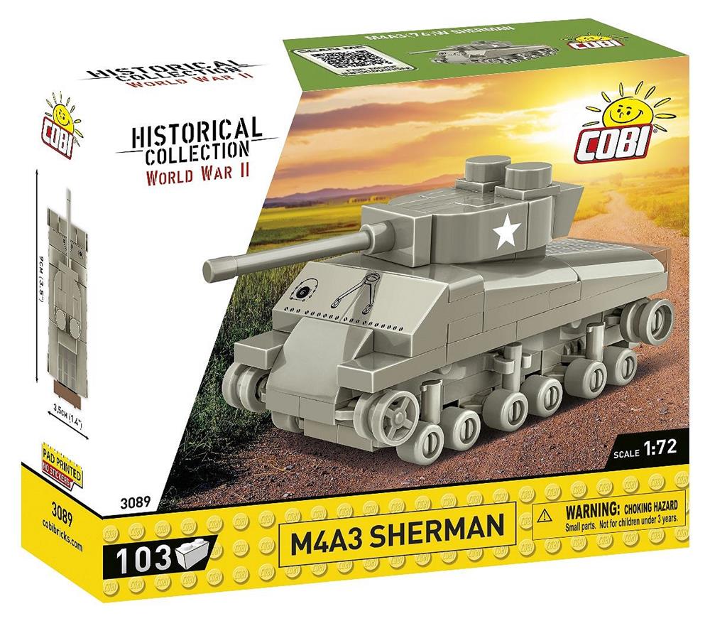 COBI HISTORICA COLLECTION WWII M4A3 SHERMAN 3089