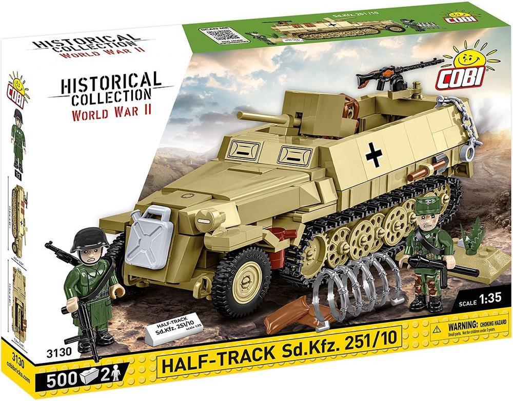 COBI HISTORICAL COLLECTION WWII HALF-TRACK SD.KFZ. 251/10 3130
