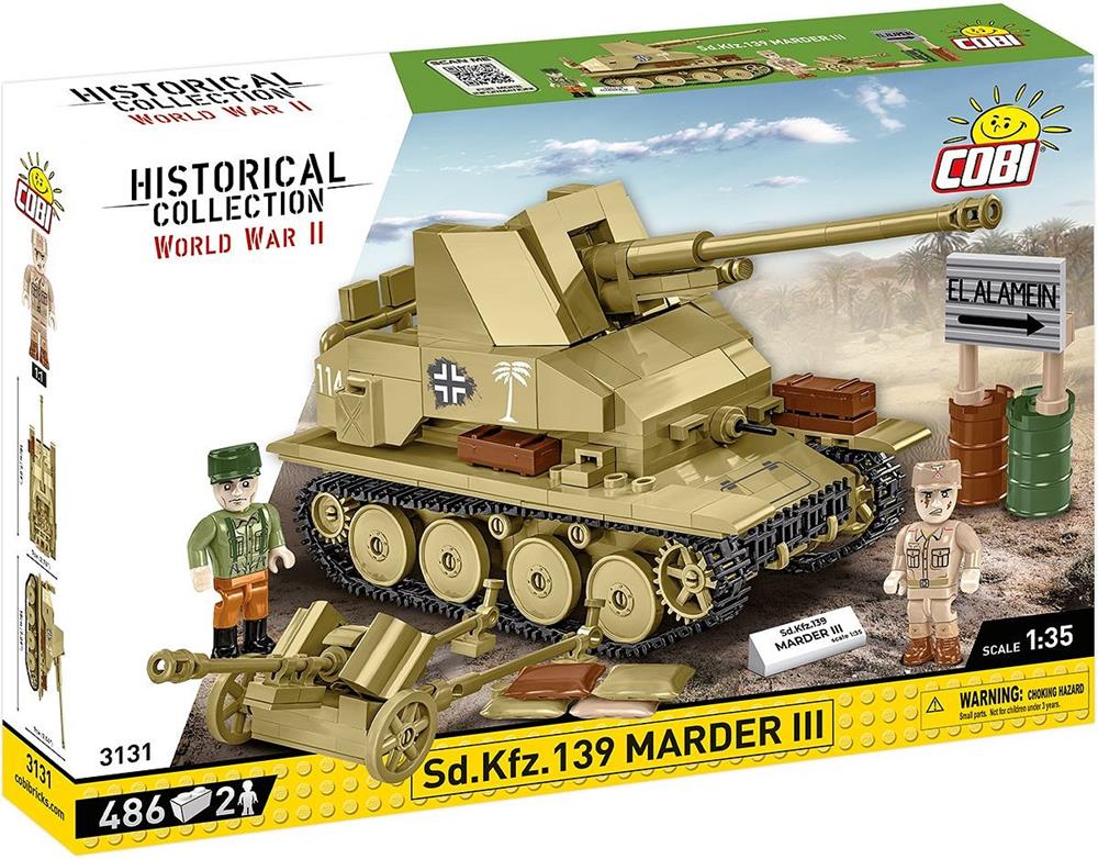 COBI HISTORICAL COLLECTION WWII SD.KFZ.139 MARDER III 3131