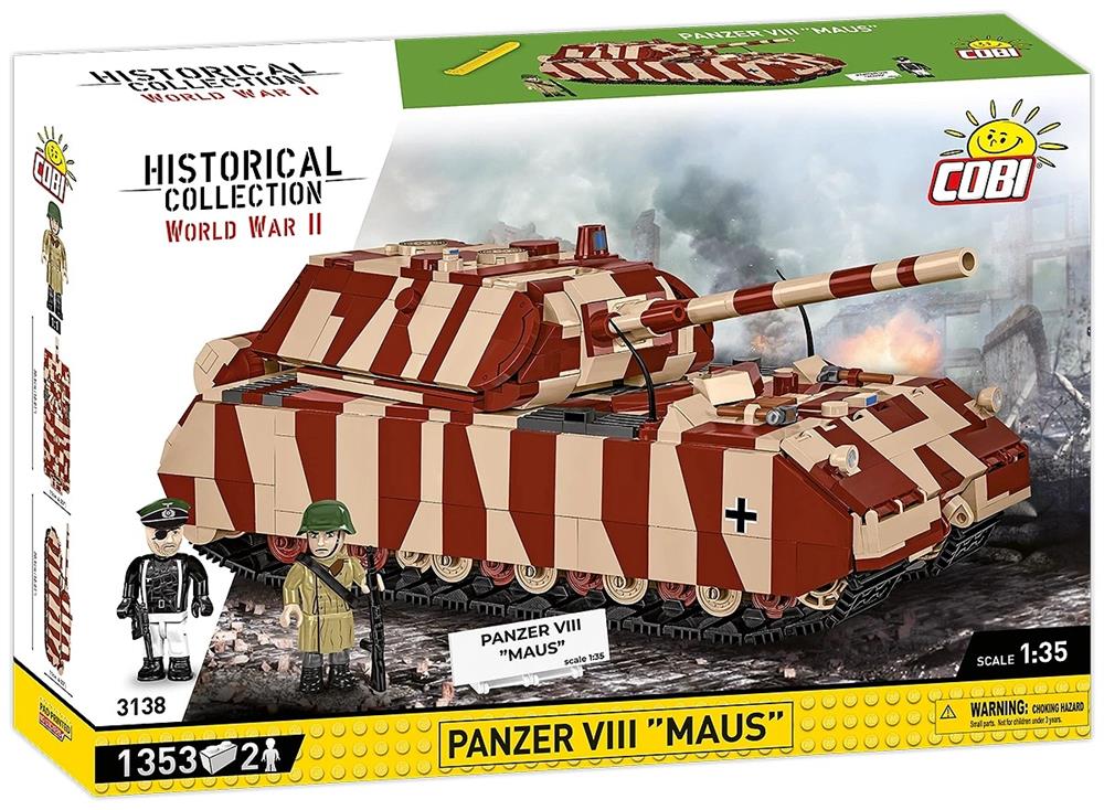 COBI HISTORICAL COLLECTION WWII PANZER VIII MAUS 3138