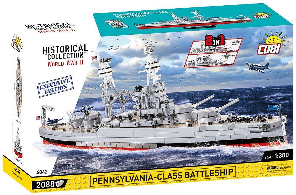 COBI HISTORICAL COLLECTION PENNSYLVANIA - CLASS BATTLESHIP (2IN1) - EXECUTIVE EDITION 4842