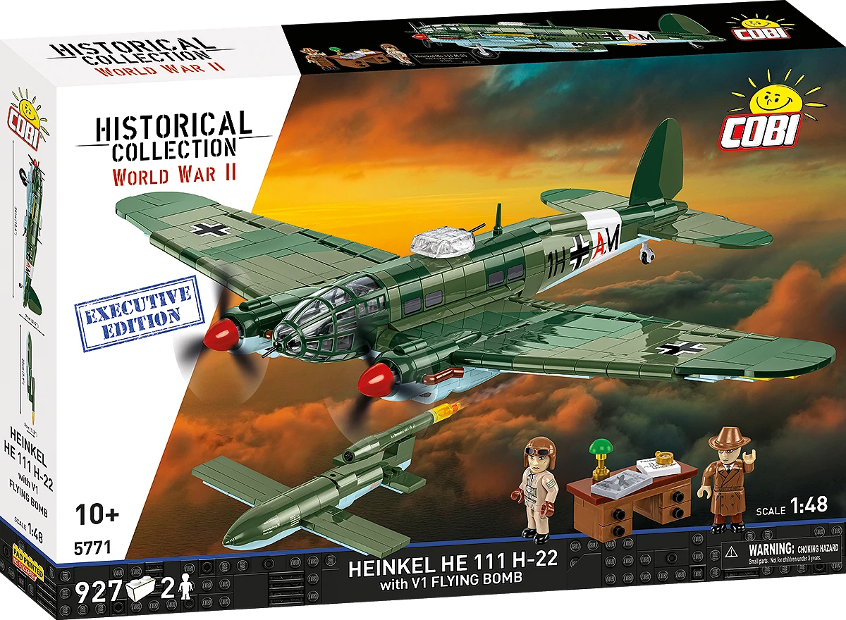 COBI HISTORICAL COLLECTION WWII HEINKEL HE 111 H-22 WITH V1 FLYING BOMB - EXECUTIVE EDITION 5771