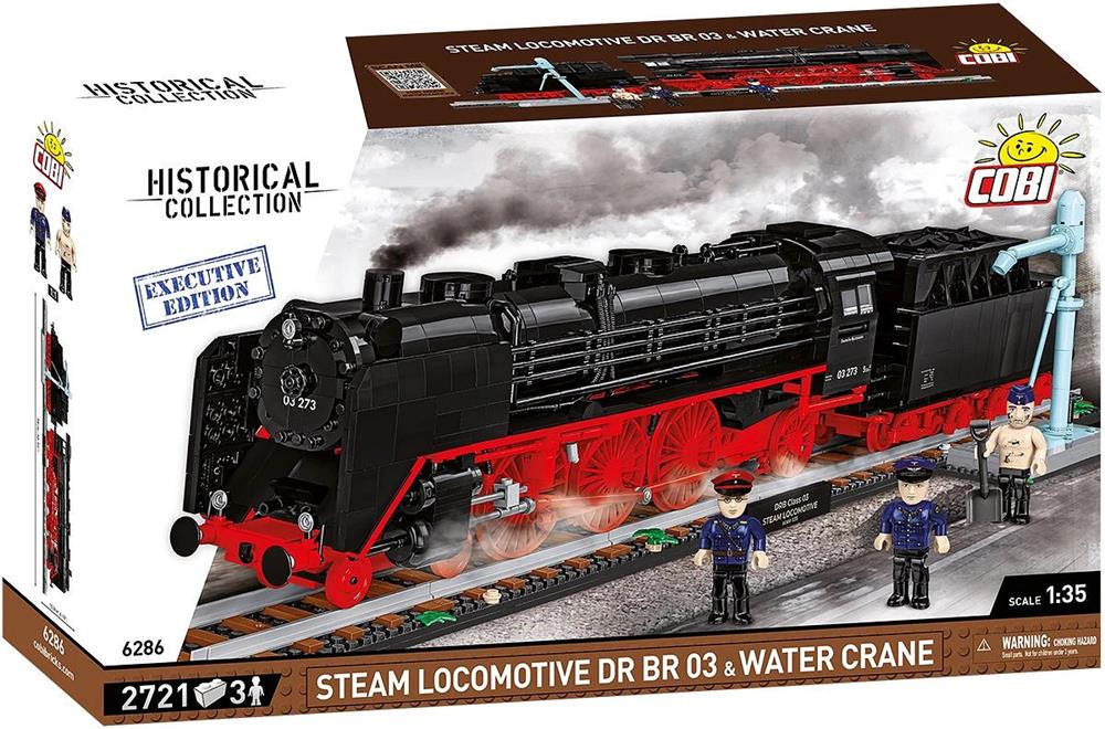 COBI TRAINS DR BR 03 STEAM LOCOMOTIVE & WATER CRANE - EXECUTIVE EDITION 6286