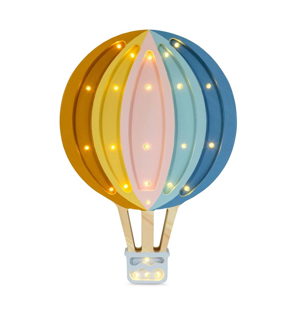 LITTLE LIGHTS HOT AIR BALLOON LAMP RETRO RAINBOW 027-440