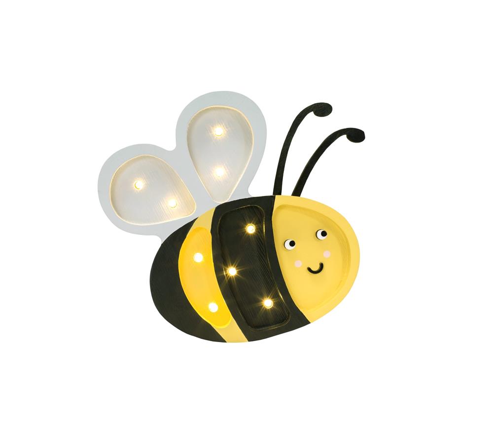 LITTLE LIGHTS HAPPY BEE LAMP HONEY YELLOW 087-398