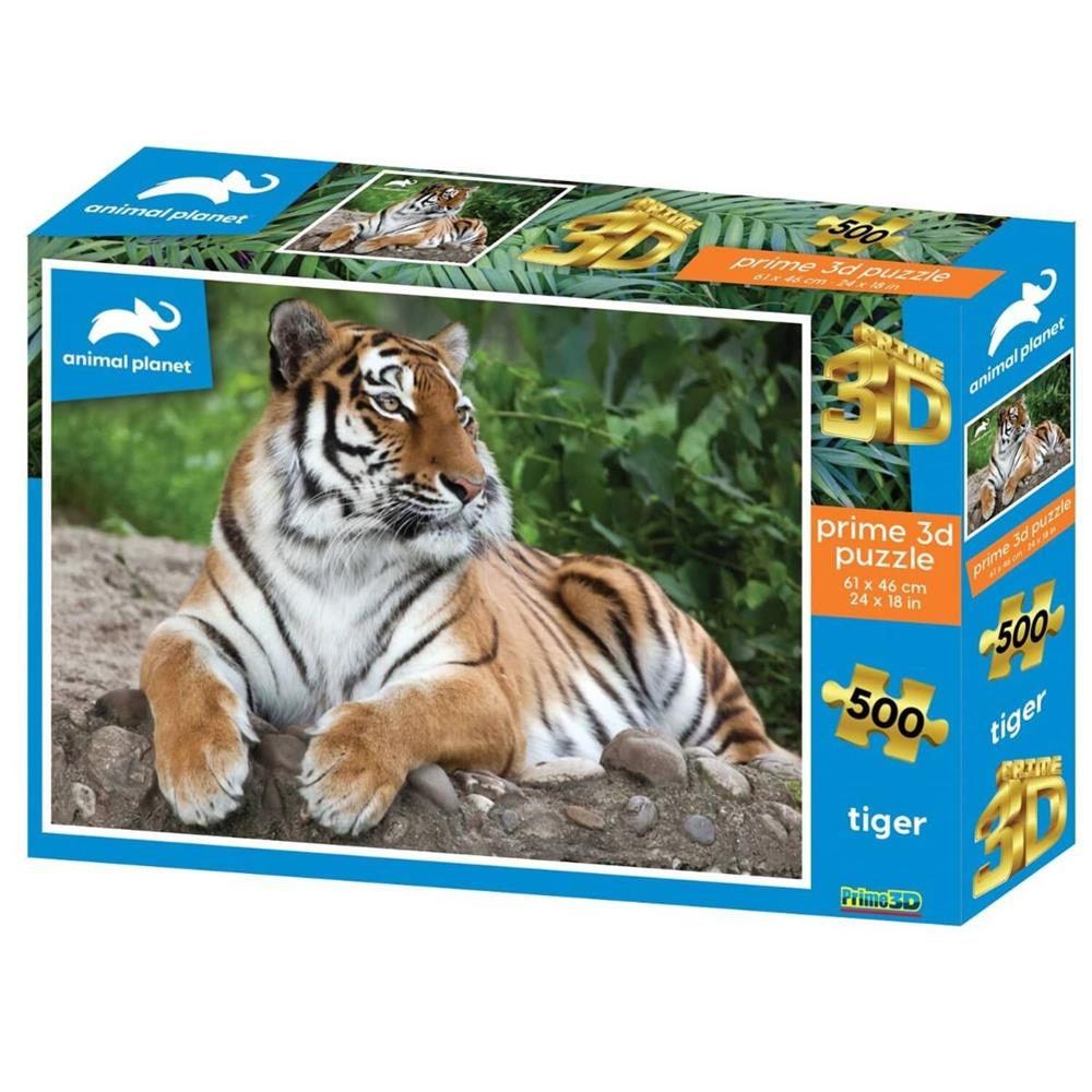 PRIME 3D PUZZLE 3D TIGER 500PZ ANIMAL PLANET