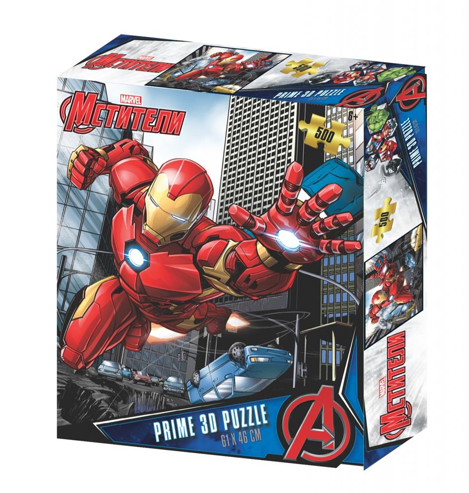 PRIME 3D PUZZLE 3D MARVEL AVENGERS 500PZ