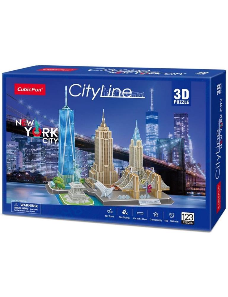 CUBICFUN PUZZLE 3D CITTÀ DEL MONDO - NEW YORK 123PZ