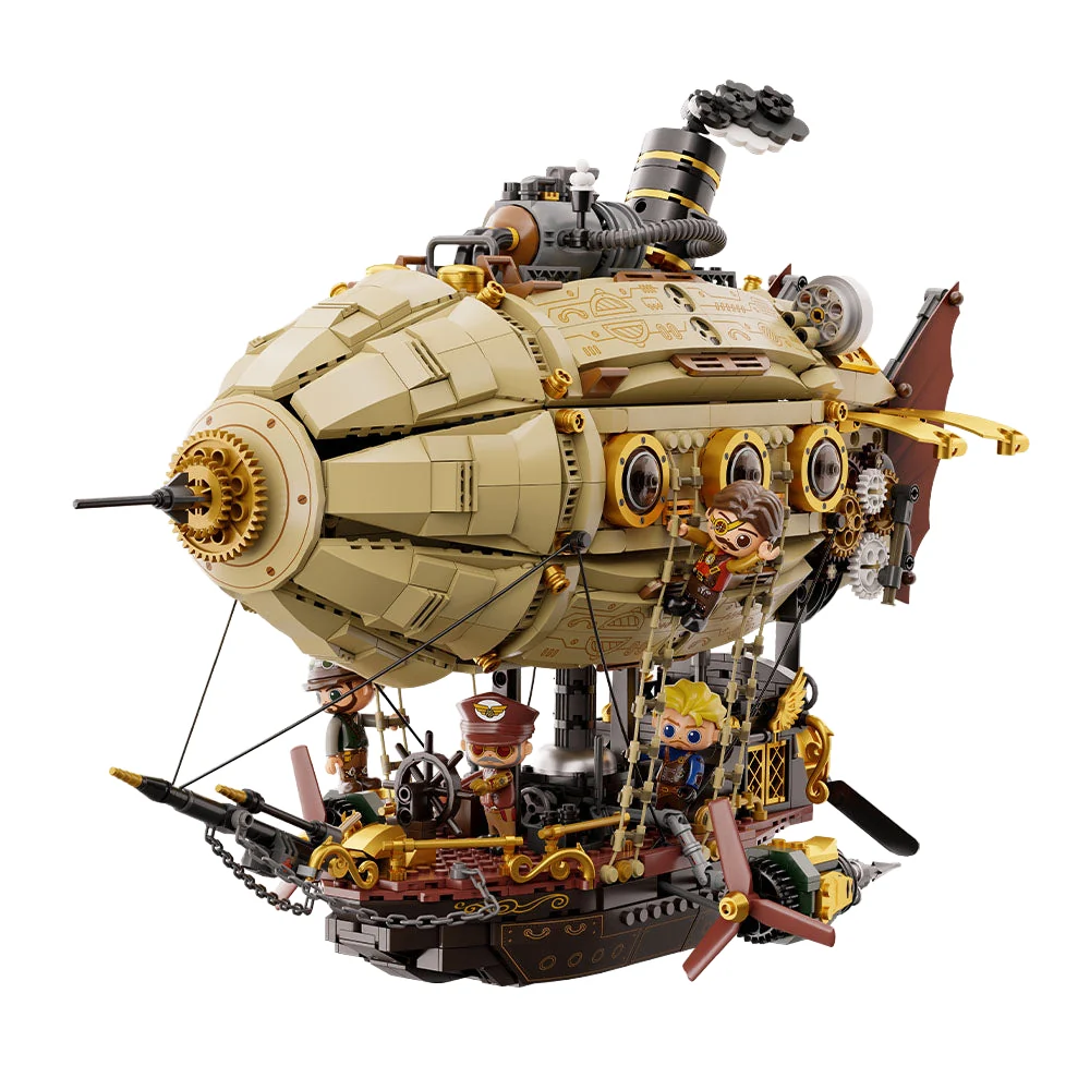 PANTASY SET DI MATTONCINI STEAMPUNK - STEAMPUNK AIRSHIP PAN85021