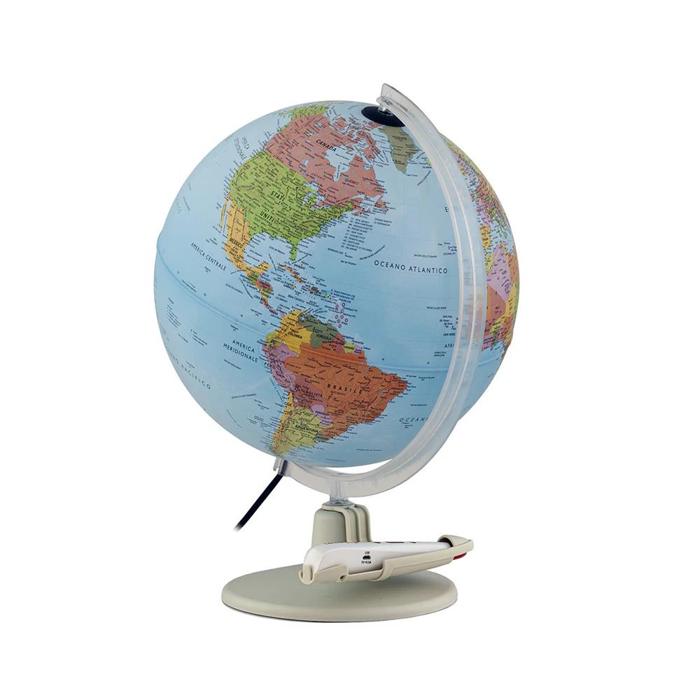 MAPPAMONDO POLITICO 30 CM PARLAMONDO - ILLUMINATO INTERATTIVO