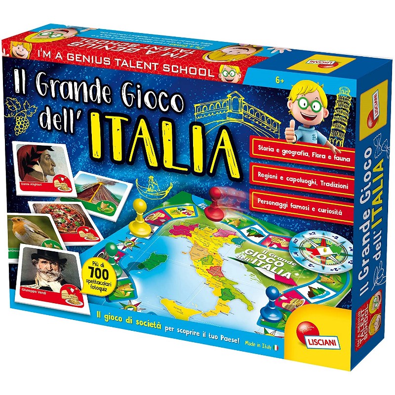LISCIANI GIOCHI I'M A GENIUS IL GRANDE GIOCO DELL'ITALIA 56453