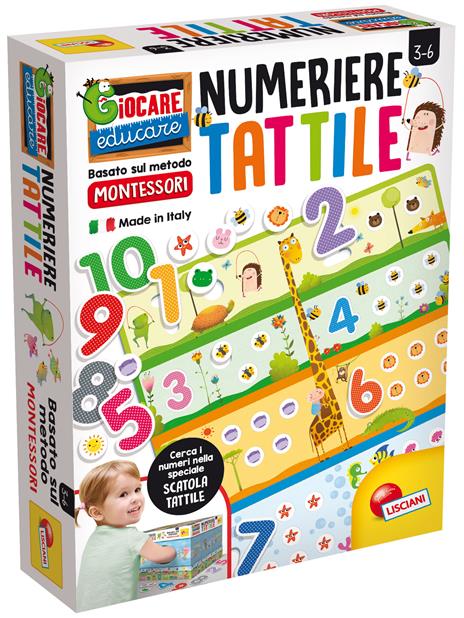 LISCIANI GIOCHI MONTESSORI PLUS NUMERIERE TATTILE 72453