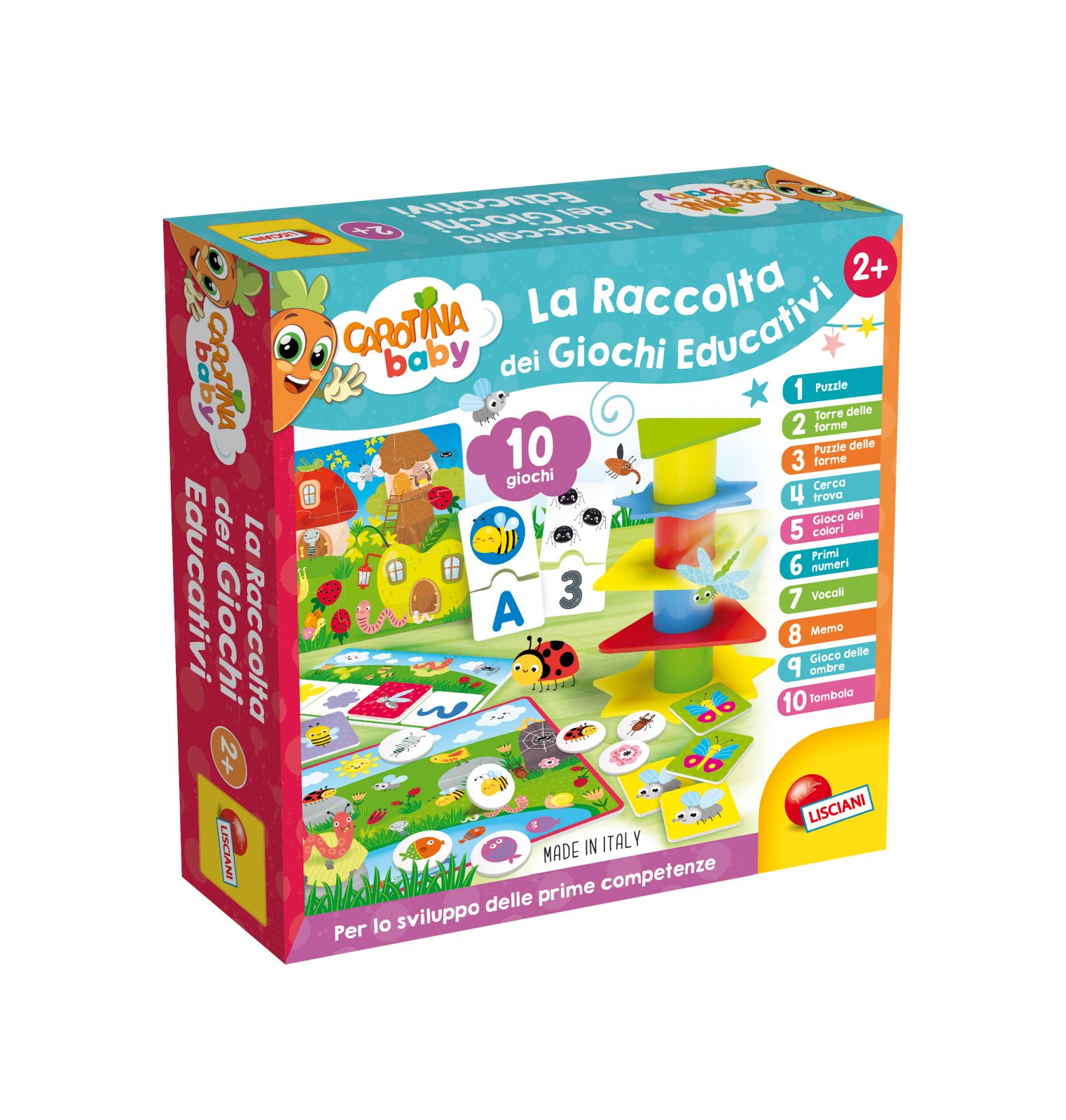 LISCIANI GIOCHI CAROTINA RACCOLTA GIOCHI EDUCATIVI BABY 79896