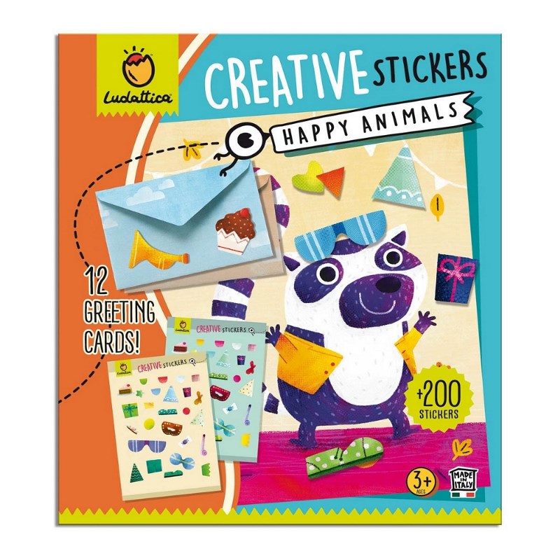 LUDATTICA CRATIVE STICKERS - HAPPY ANIMALS 81929