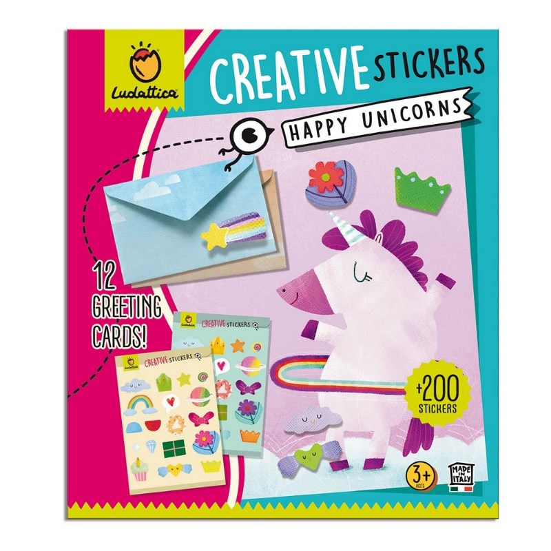 LUDATTICA CRATIVE STICKERS - HAPPY UNICORNS 81943