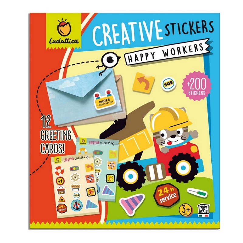 LUDATTICA CRATIVE STICKERS - HAPPY WORKERS 82070