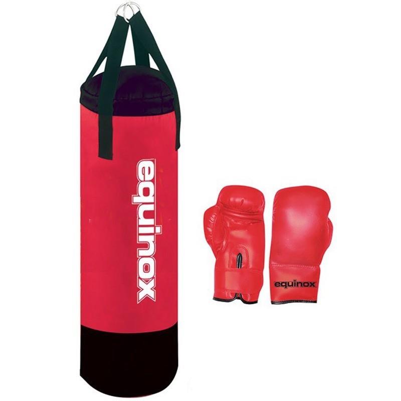 EQUINOX SET SACCO DA BOX CON GUANTI DA 6OZ PER RAGAZZI BOE-002