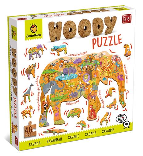 LUDATTICA WOODY PUZZLE SAFARI 21276