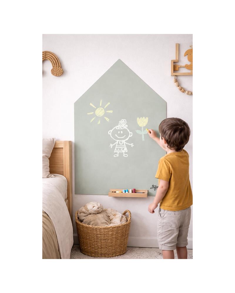 FAMILY NATION LAVAGNA MAGNETICA DA PARETE CASETTA VERDE 70X44 CM